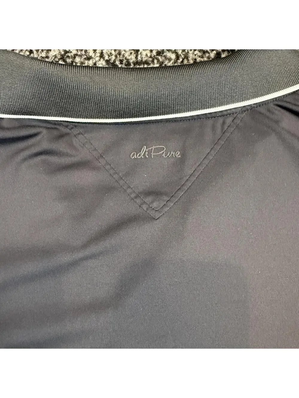 AdiPure Adidas Black Men's performance shirt polo size medium